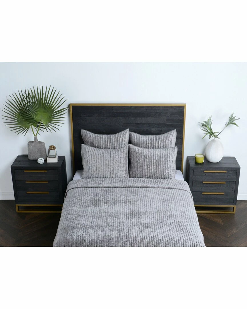 Kosas Home Dimitry Velvet Quilt Comforters & Quilts 4 Kosas Home Dimitry Velvet Quilt Comforters & Quilts - Image 2