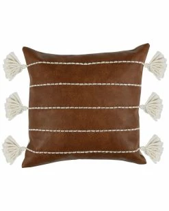 Kosas Home Gretchen Vegan Leather 18In Throw Pillow Decorative Pillows