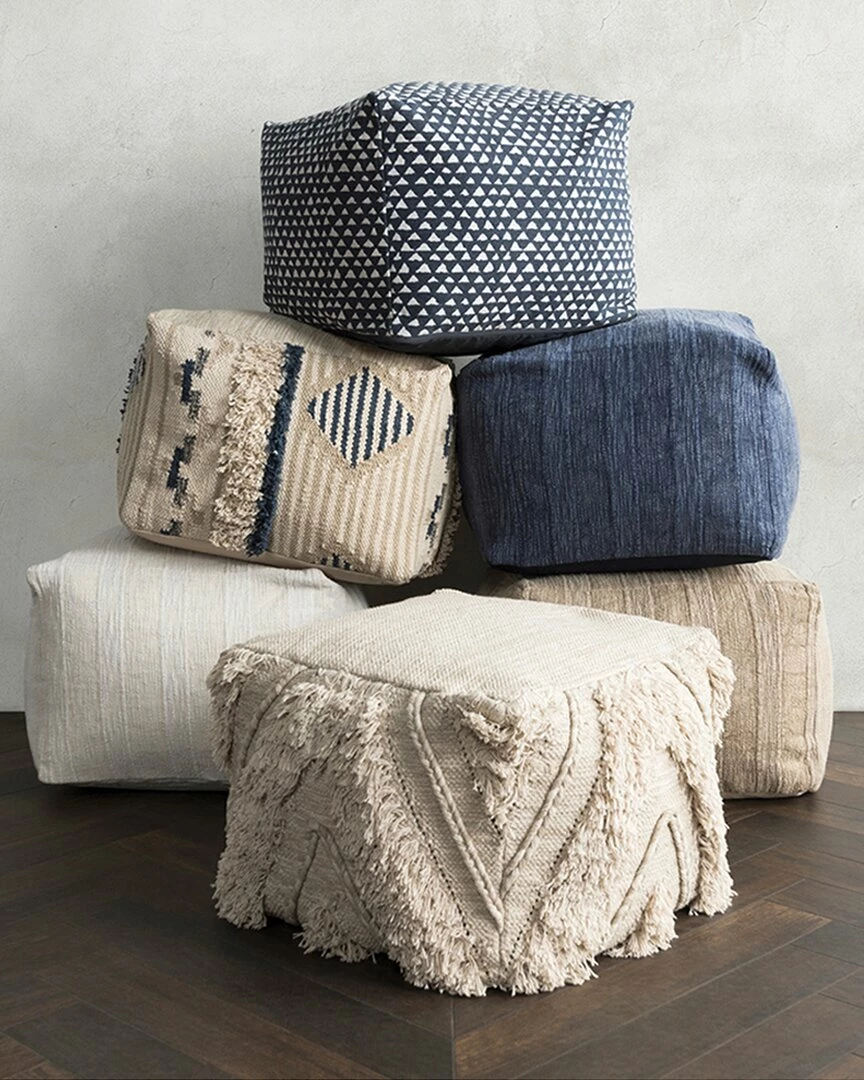 Kosas Home Kosas Home Gobi Hand Woven 100% Cotton 18-Inch Pouf Ottoman Ottomans & Poufs 4 Kosas Home Kosas Home Gobi Hand Woven 100% Cotton 18-Inch Pouf Ottoman Ottomans & Poufs - Image 2