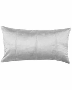 Kosas Home Kosas Home Viva Velvet Lumbar Pillow Silver 14X26 Decorative Pillows