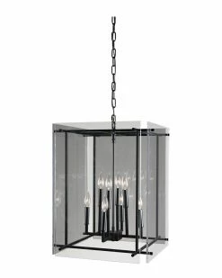 Kosas Home Lena 9-Light Iron And Acrylic Chandelier Ceiling Lighting