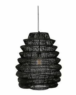Kosas Home Barlow 1-Light Rattan Woven Pendant Ceiling Lighting