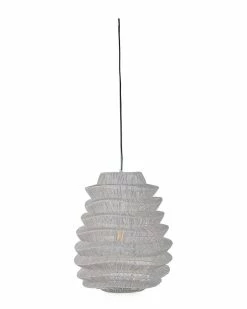 Kosas Home Barlow 1-Light Rattan Woven Pendant Ceiling Lighting