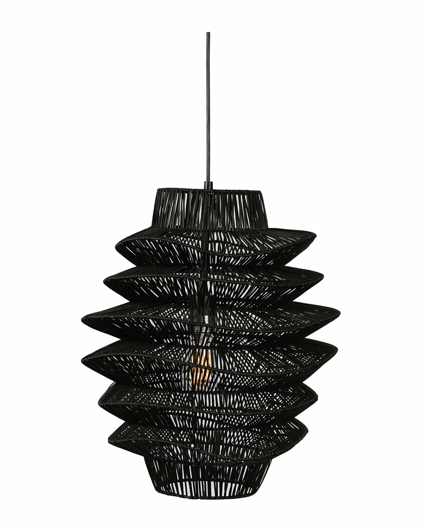 Kosas Home Barlow 1-Light Rattan Woven Pendant Ceiling Lighting 3 Kosas Home Barlow 1-Light Rattan Woven Pendant Ceiling Lighting