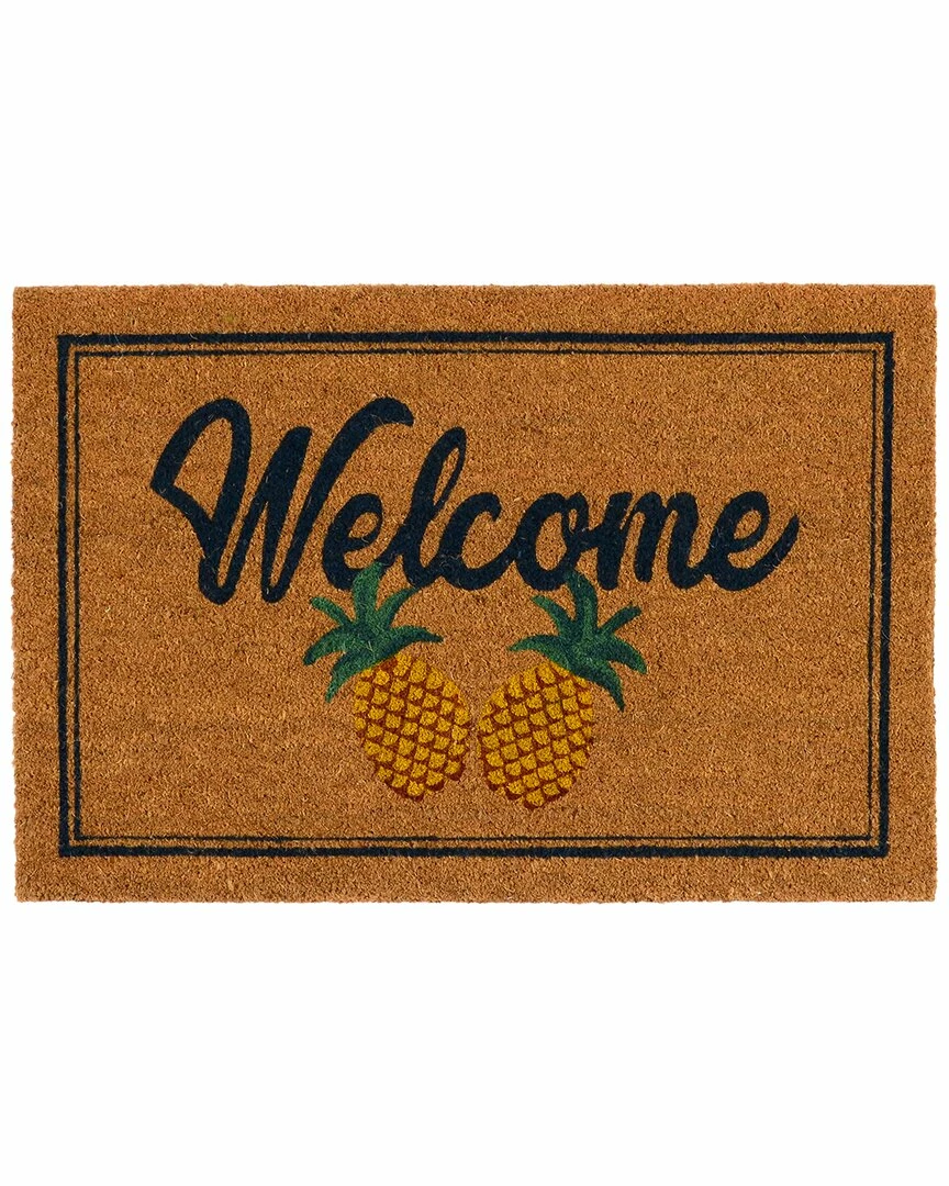 Kosas Home Pineapples Coir Doormat Doormats 3 Kosas Home Pineapples Coir Doormat Doormats