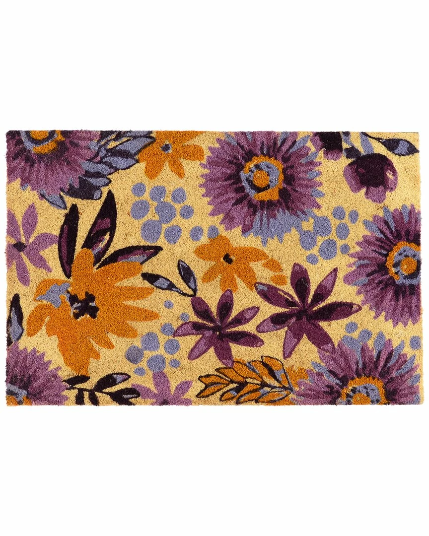Kosas Home Blossom Coir Doormat Doormats 3 Kosas Home Blossom Coir Doormat Doormats
