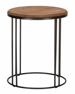 Classic Home By Kosas Home Baron Reclaimed Pine End Table Coffee Tables