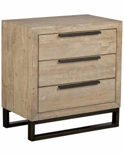 Kosas Home Norton Reclaimed Pine 3 Drawer Nightstand Dressers & Armoires