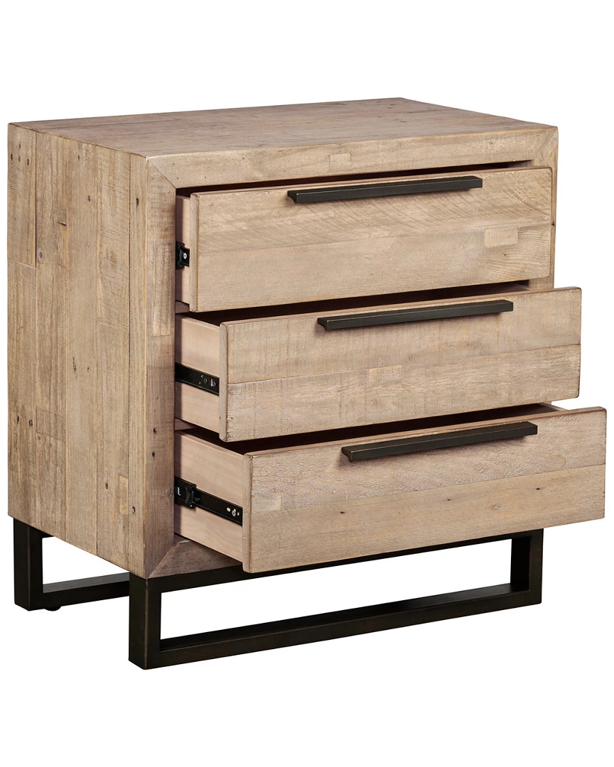 Kosas Home Norton Reclaimed Pine 3 Drawer Nightstand Dressers & Armoires 3 Kosas Home Norton Reclaimed Pine 3 Drawer Nightstand Dressers & Armoires - Image 2