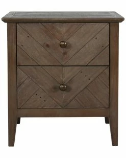 Kosas Home Bowen Reclaimed Pine 2 Drawer Nightstand Dressers & Armoires
