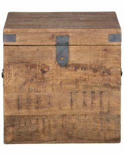 Kosas Home Livingston 18in Square Trunk End & Side Tables