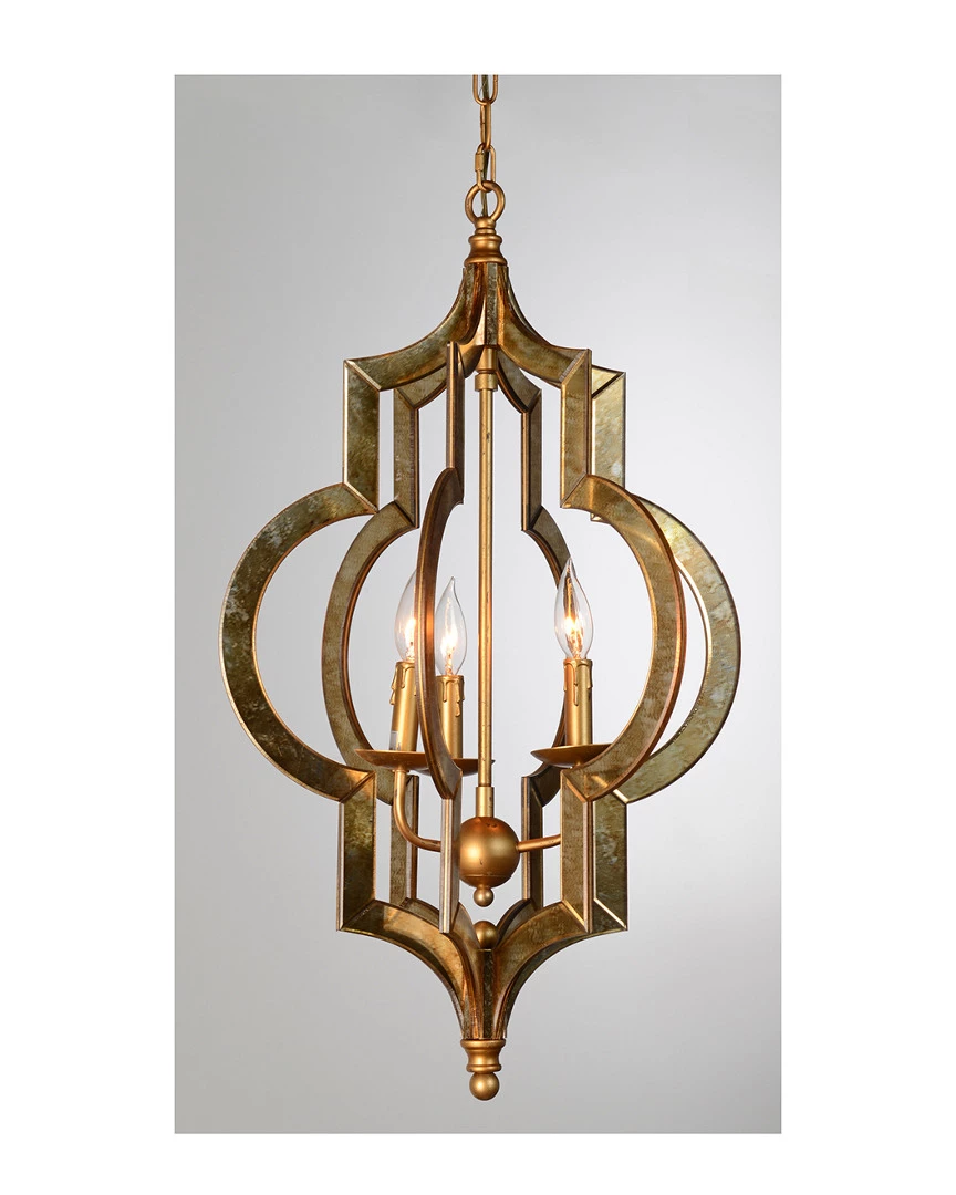 Kosas Home Serena 3-Light Candelabra Chandelier Ceiling Lighting 3 Kosas Home Serena 3-Light Candelabra Chandelier Ceiling Lighting