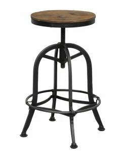 Kosas Home Orvelle Reclaimed Pine Barstool Dining Chairs & Stools