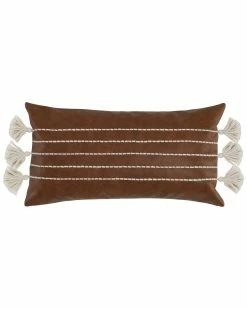 Kosas Home Gretchen Vegan Leather 14In X 26In Throw Pillow Decorative Pillows