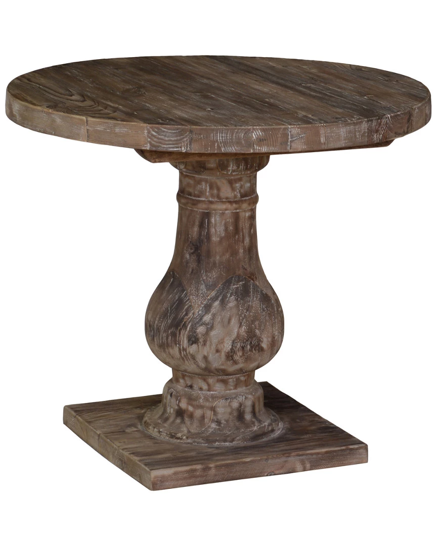 Kosas Home Carolina Reclaimed Pine Round End Table End & Side Tables 4 Kosas Home Carolina Reclaimed Pine Round End Table End & Side Tables - Image 2